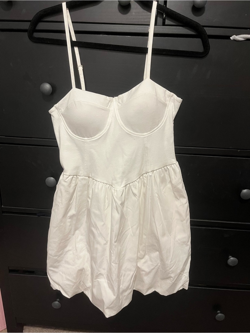 White mini dress